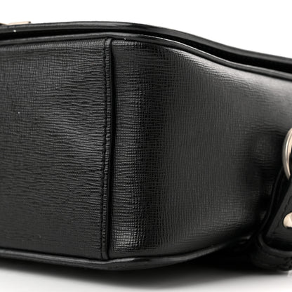 Off-White Saffiano For Display Only Binder Clip Shoulder Bag Black 10 of 11