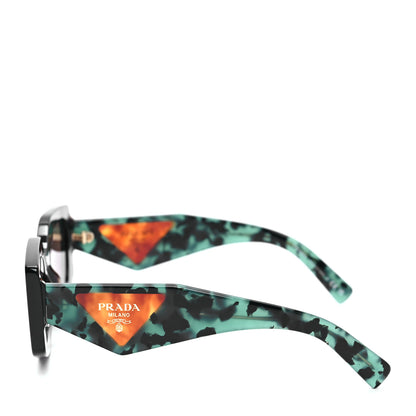 Prada Acetate Symbole Sunglasses SPR 15Y Tortoise Green 7 of 12