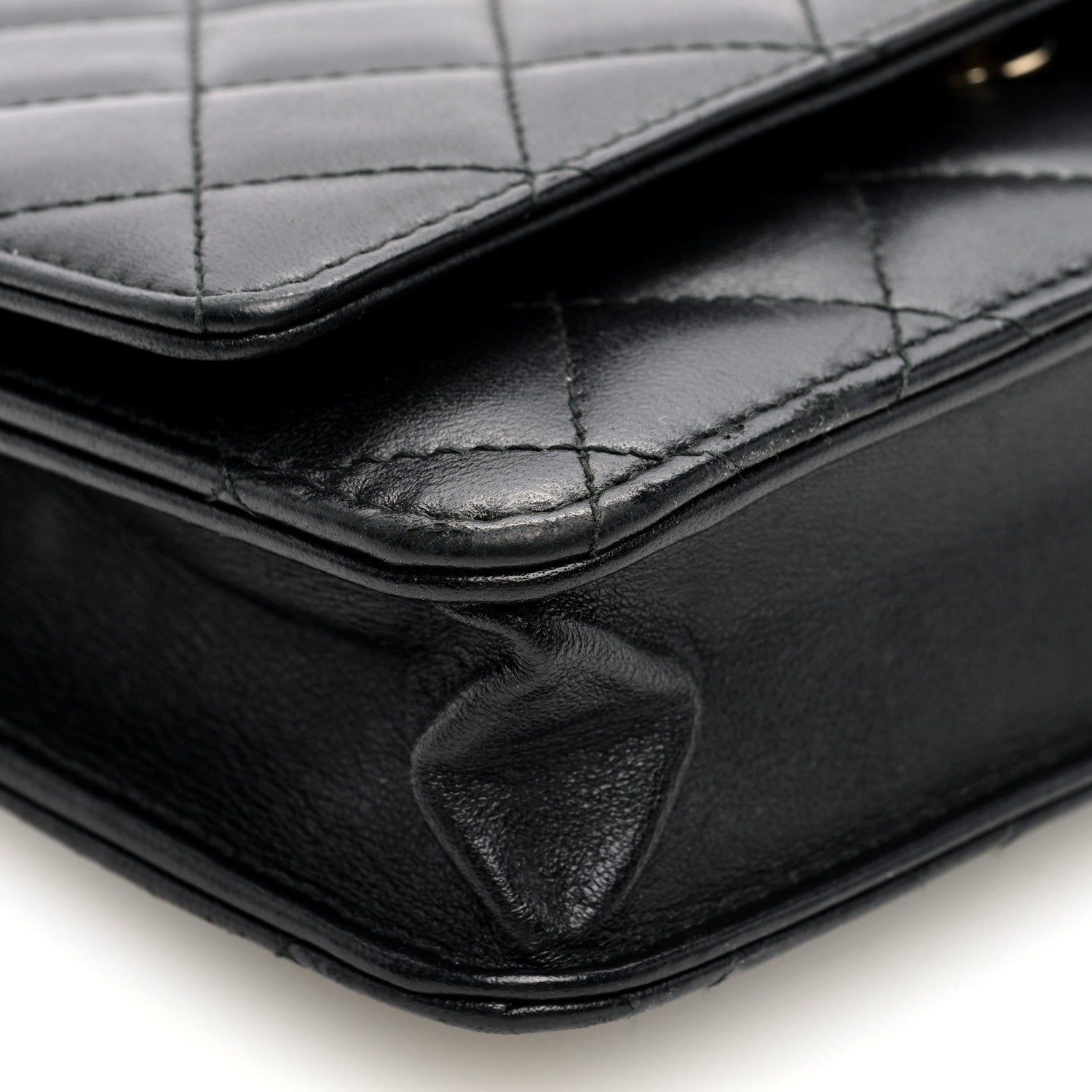 Chanel Lambskin Quilted Trendy CC Wallet On Chain WOC Black 9 of 10
