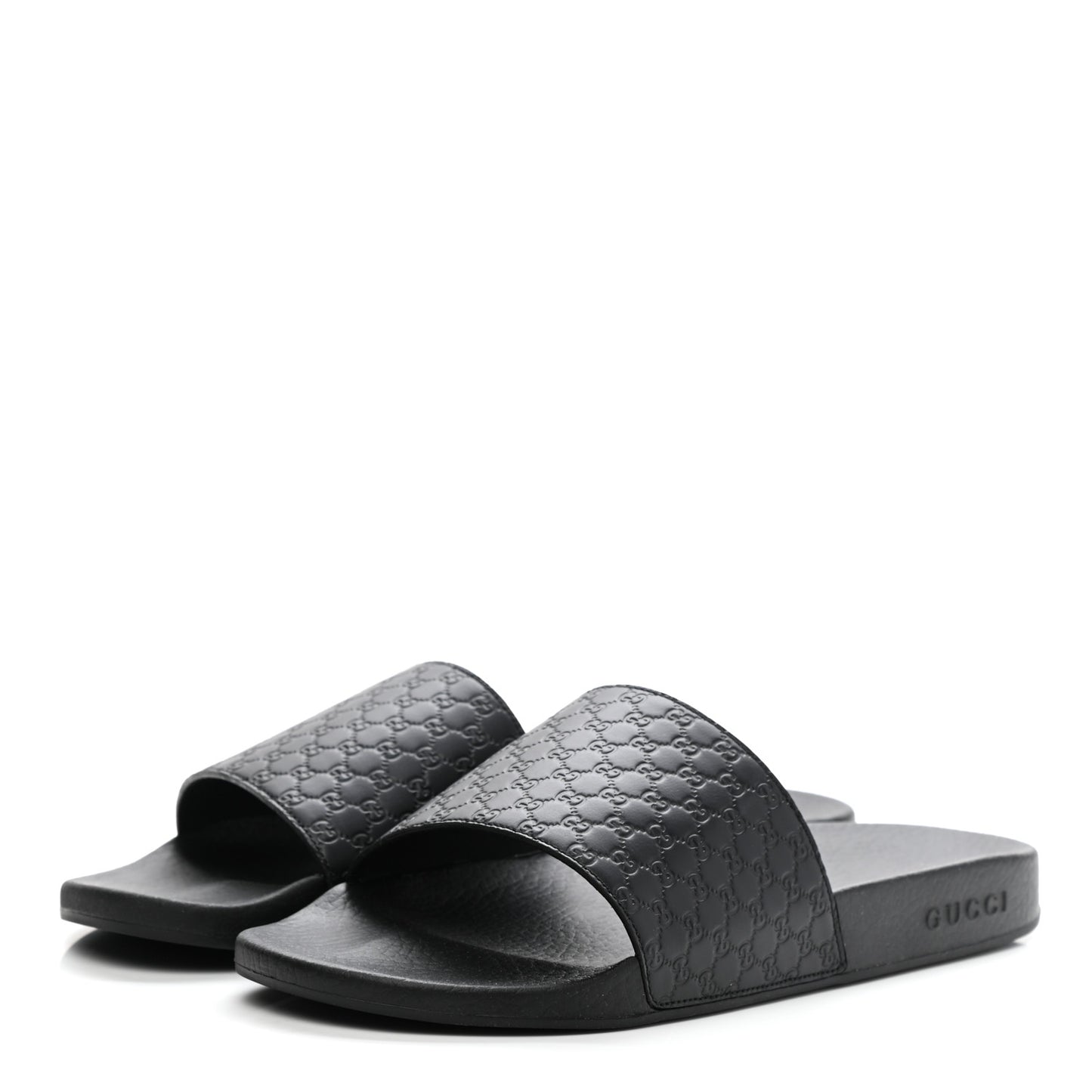 Microguccissima Mens Slide Sandals 8 Black