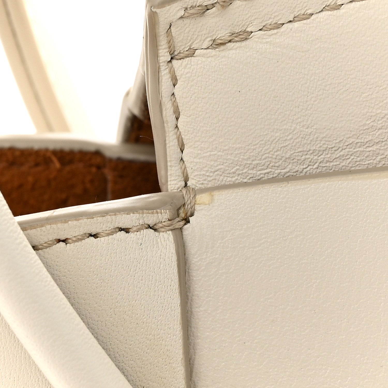 Bottega Veneta French Calfskin Maxi Intrecciato Small Arco Bianco 12 of 14
