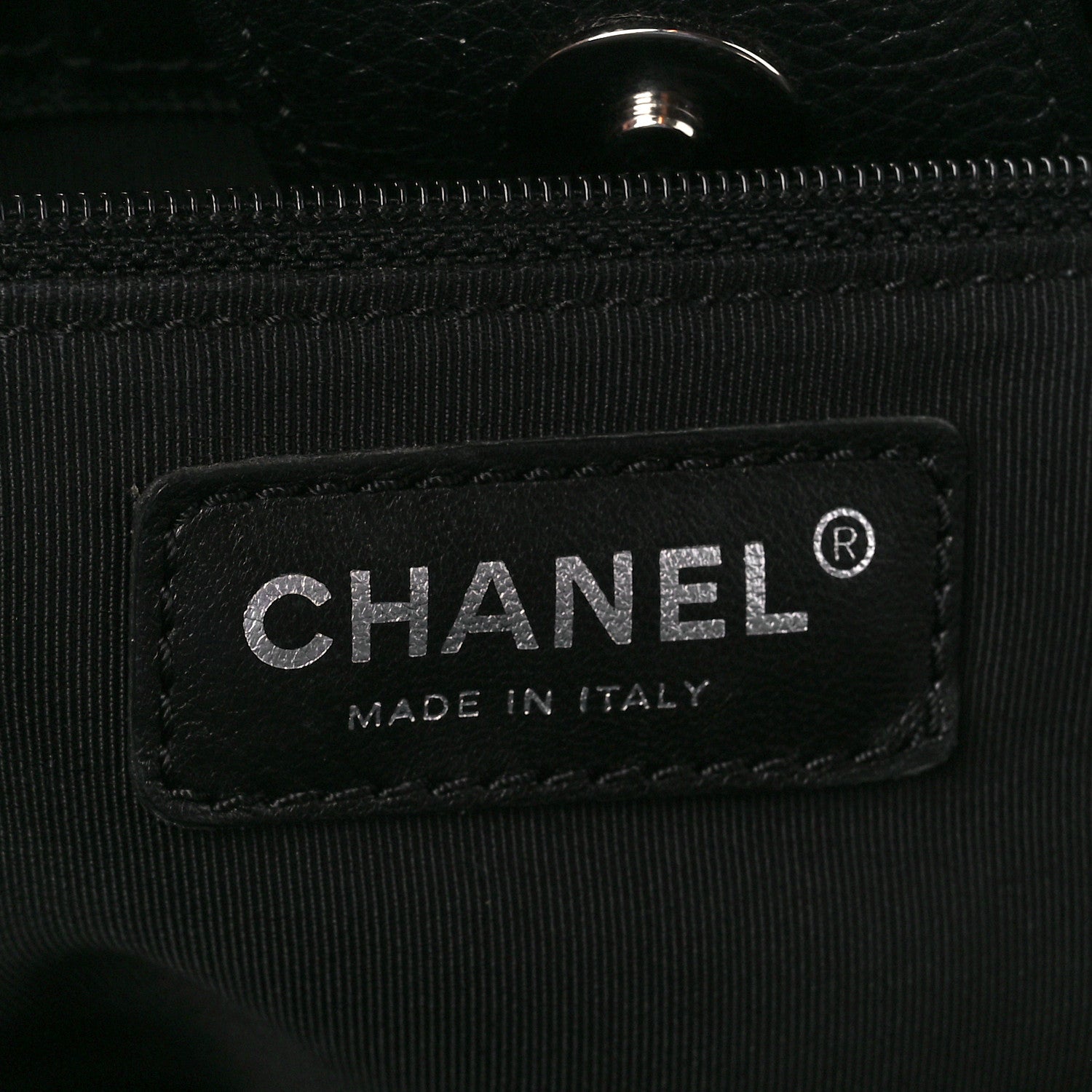Chanel Calfskin Cerf Executive Shopper Tote Black 8 of 18