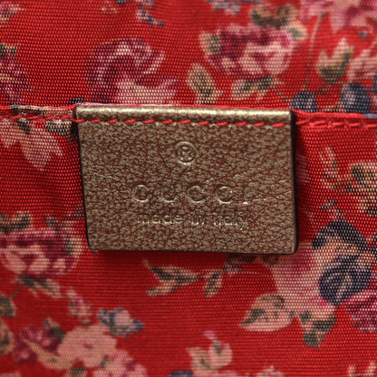 Gucci Laminated Nappa Trapuntata Small Zumi Shoulder Bag Rosso Jasmine Green 6 of 11