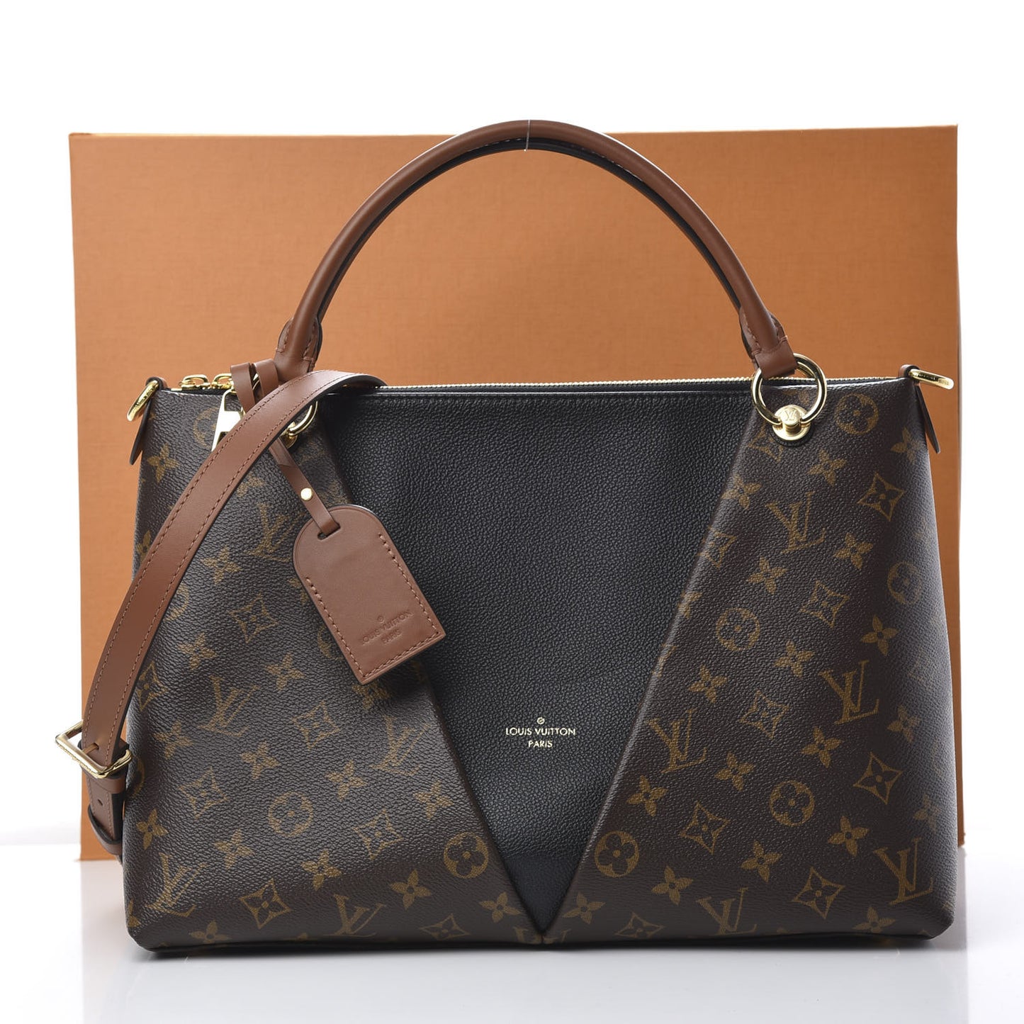 Monogram V Tote MM Black