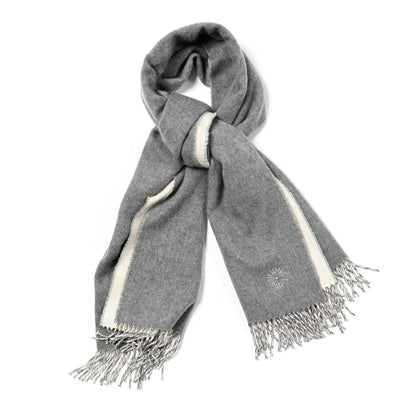 Hermes Cashmere Fringe Muffler Gris Chine 1 of 7