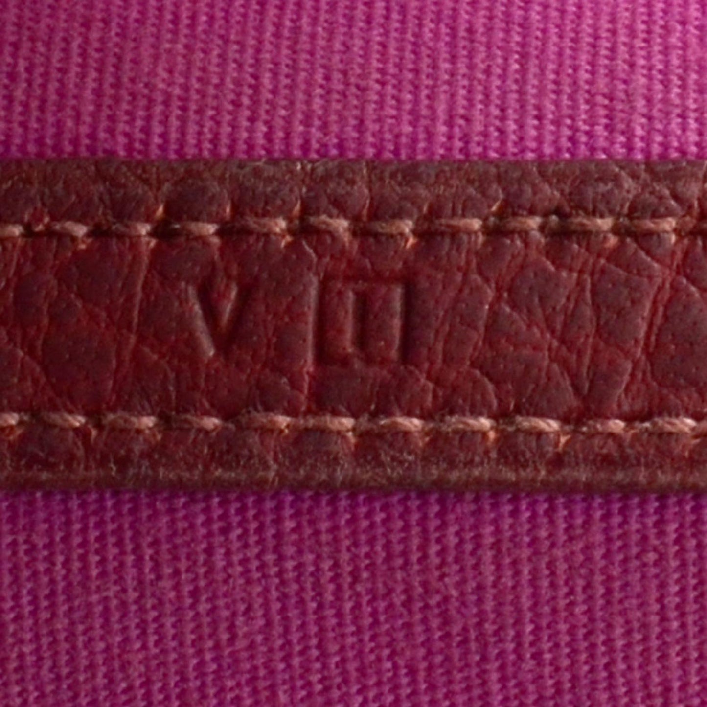 Toile Leather Garden Party PM Rouge Imperial