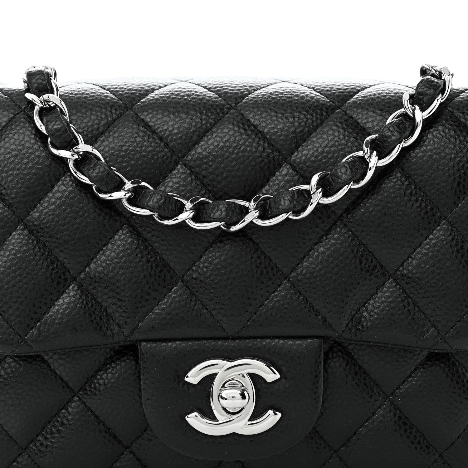 Chanel Caviar Quilted Mini Square Flap Black 8 of 10