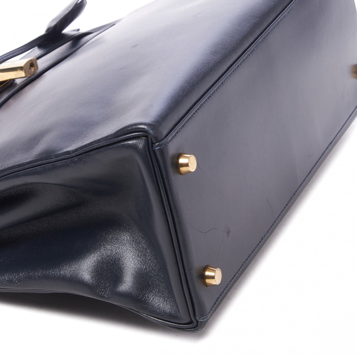 Hermes Box Kelly Retourne 32 Indigo 6 of 40