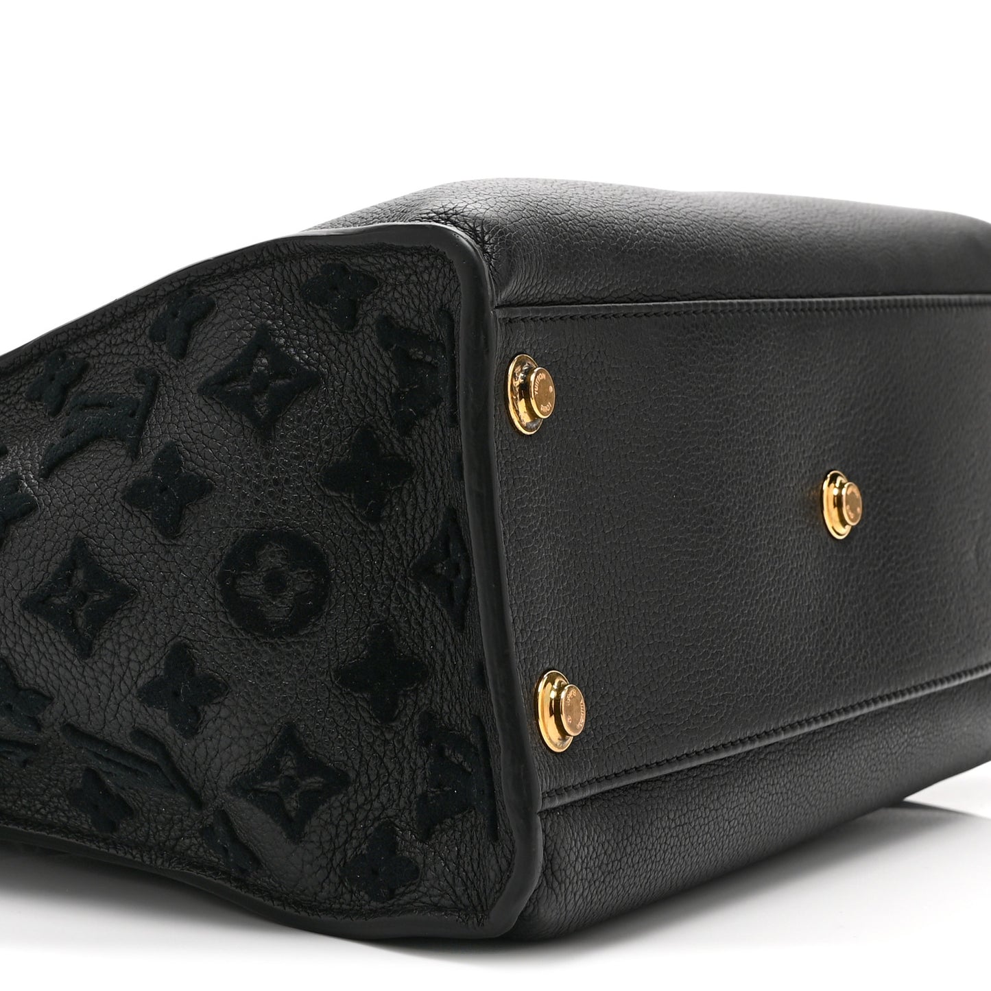 Calfskin Monogram Tufting On My Side Black