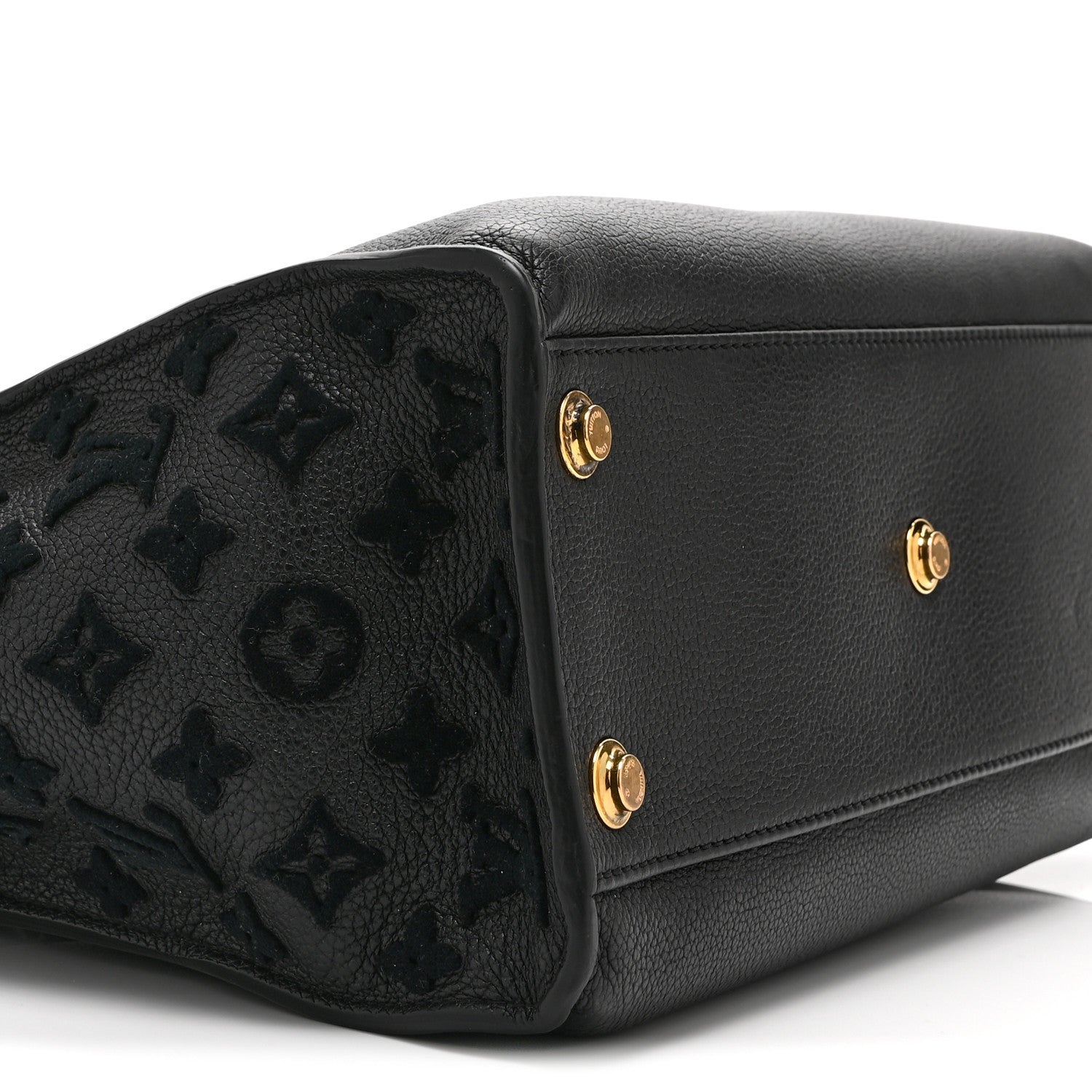 Louis Vuitton Calfskin Monogram Tufting On My Side Black 9 of 10