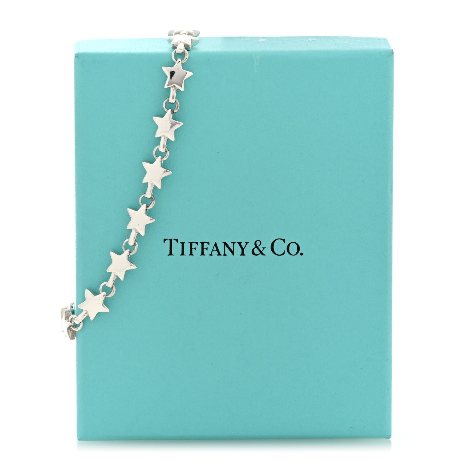 Tiffany Sterling Silver Chain of Stars Bracelet 4 of 4