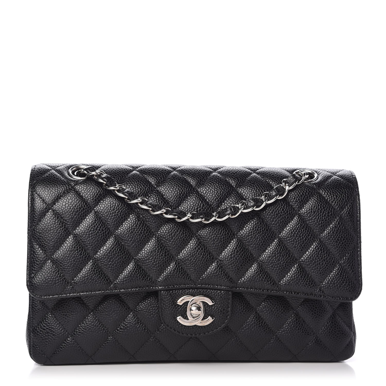 Chanel Caviar Quilted Medium Double Flap Black 1 of 10