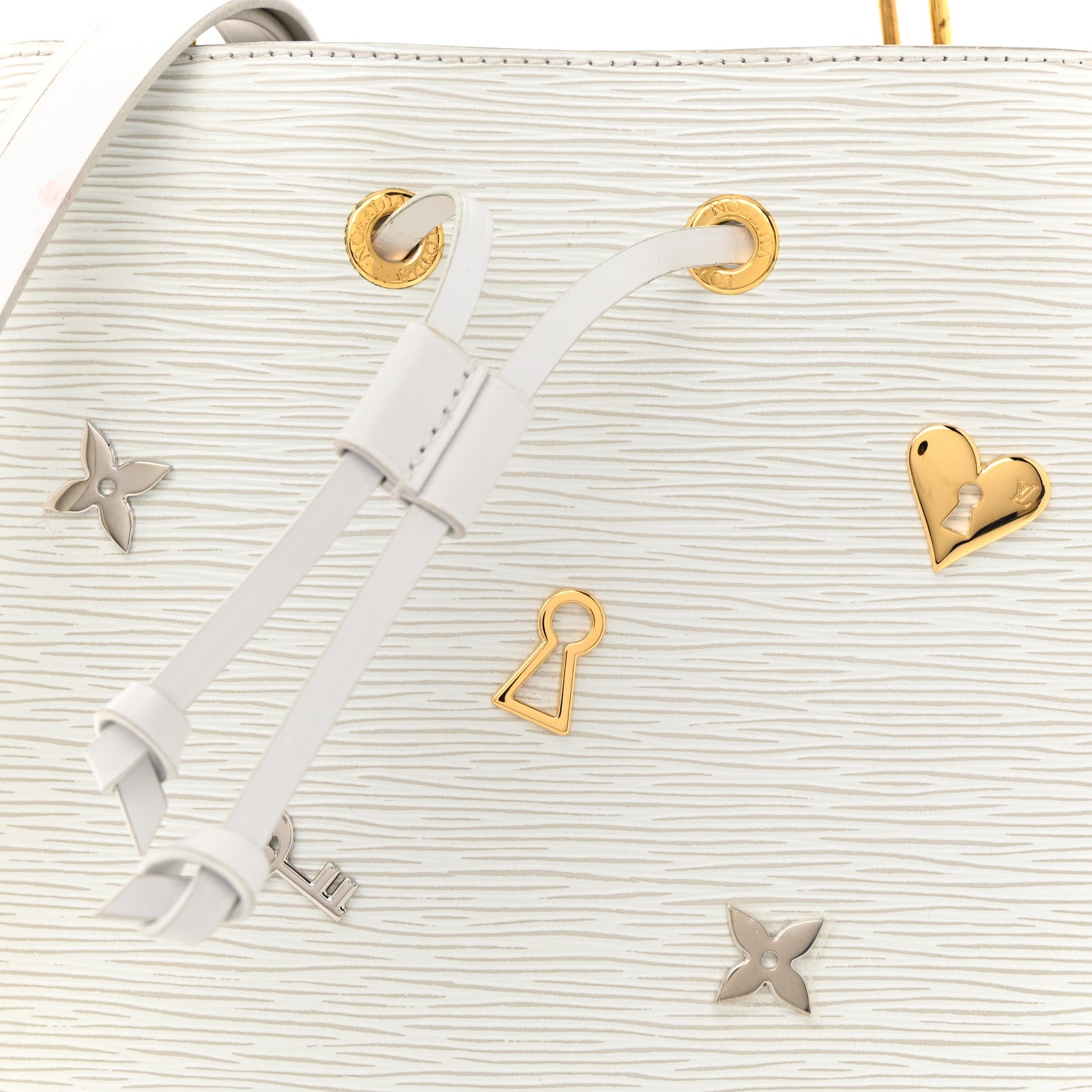 Louis Vuitton Epi Love Lock NeoNoe White 9 of 21