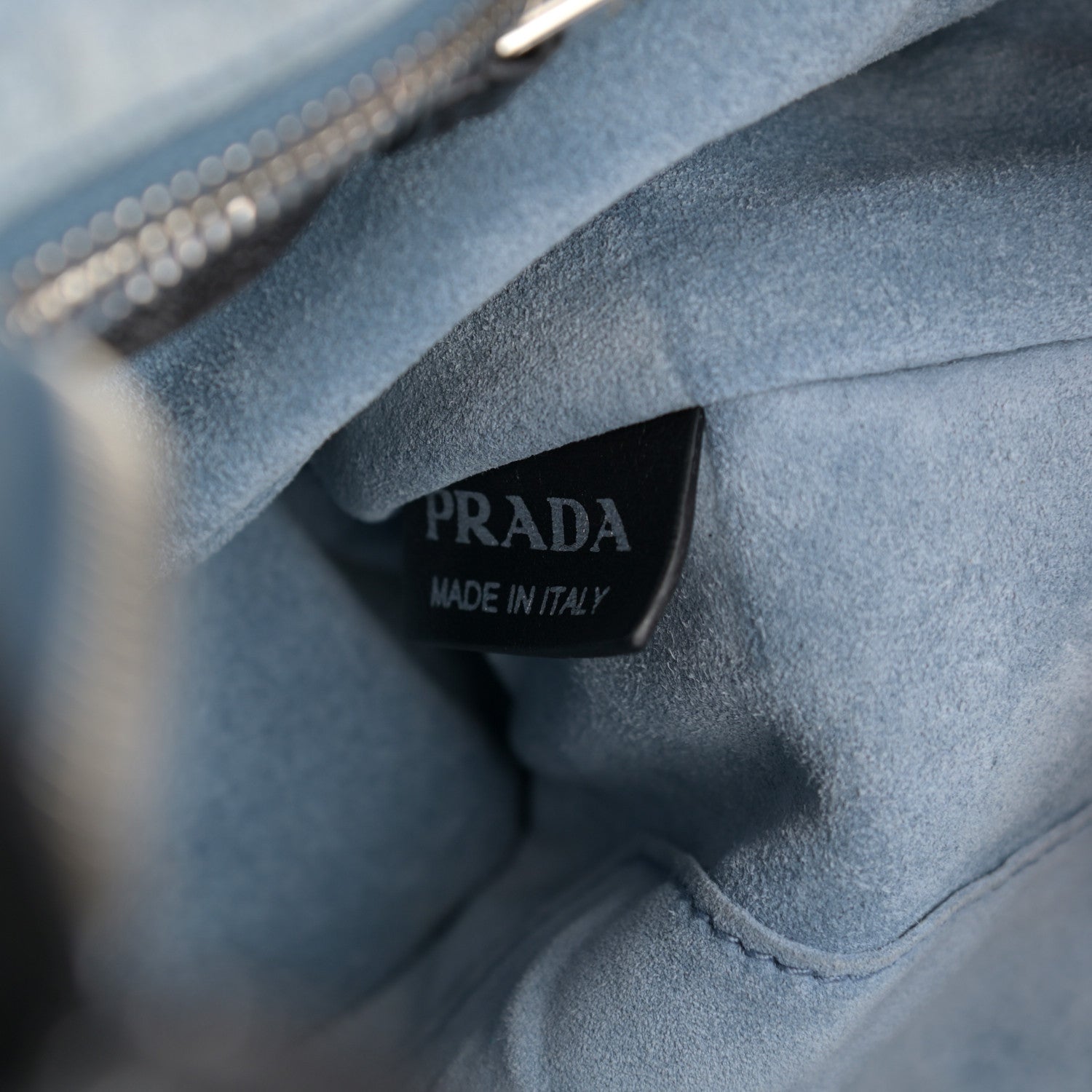 Prada Glace Calfskin Etiquette Shopping Bag Black Astrale 7 of 12
