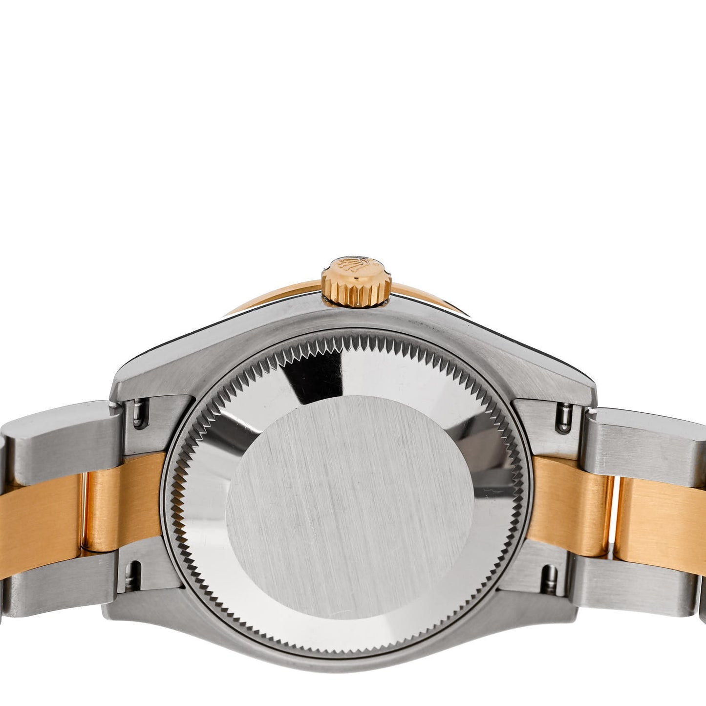 Stainless Steel 18K Yellow Gold Diamond Bezel Black Mother of Pearl 31mm Oyster Perpetual Datejust Watch 278383RBR