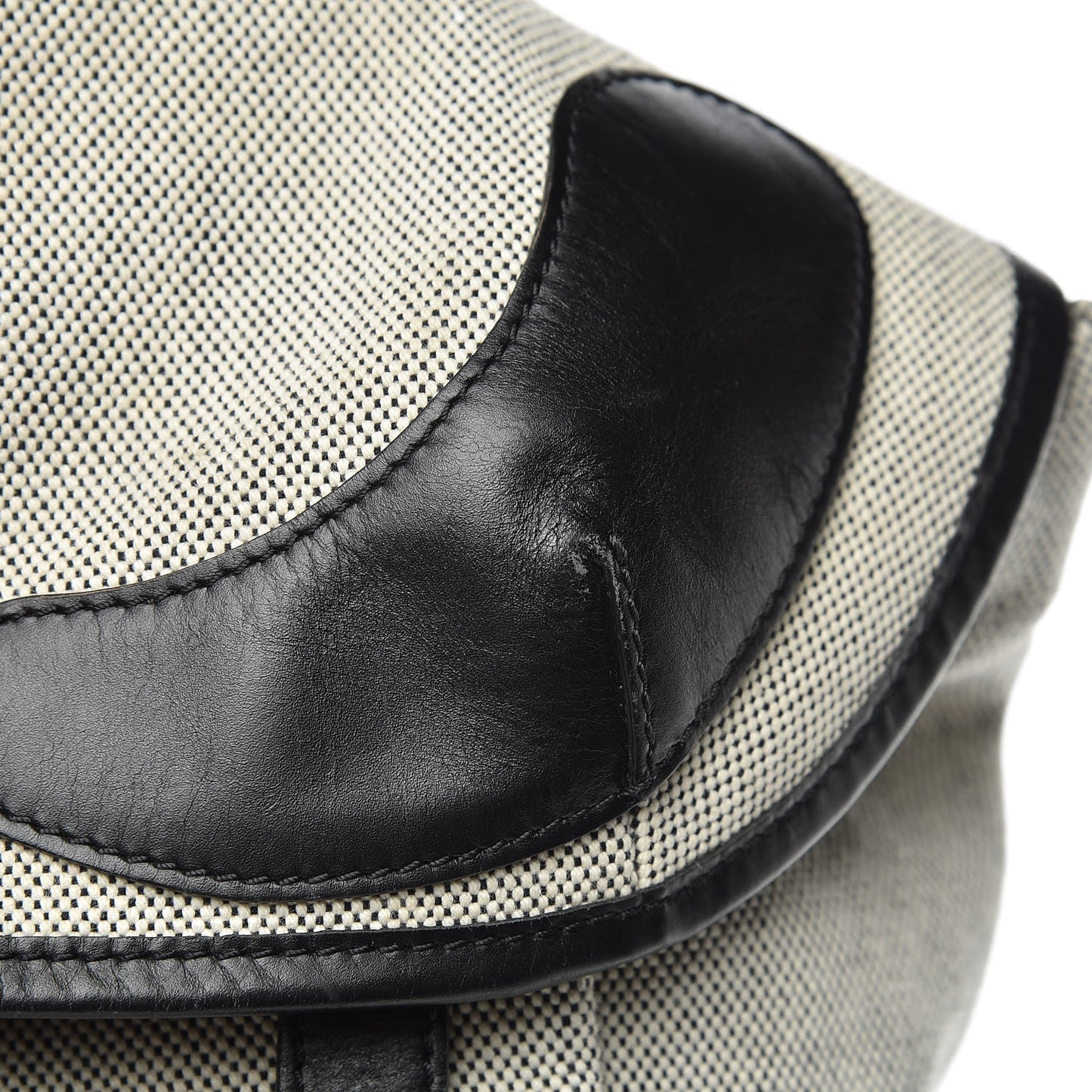 Canvas Calfskin Rider Backpack Black