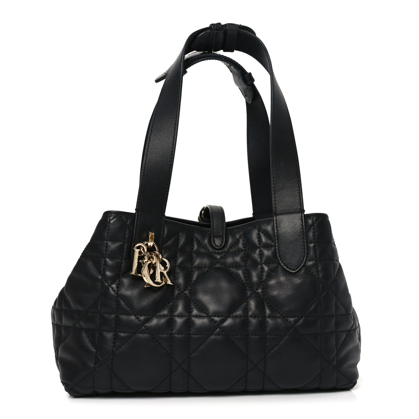 Calfskin Macrocannage Small Toujours Black