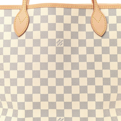 Louis Vuitton Damier Azur Neo Neverfull MM Rose Ballerine 10 of 12