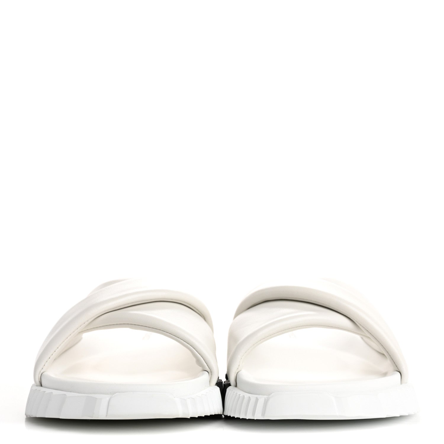 Hermes Nappa Womens Infra Sandals 38 White 3 of 10