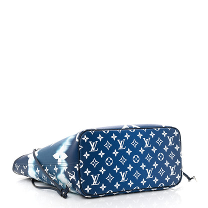 Louis Vuitton Monogram Escale Neverfull MM Blue 4 of 12