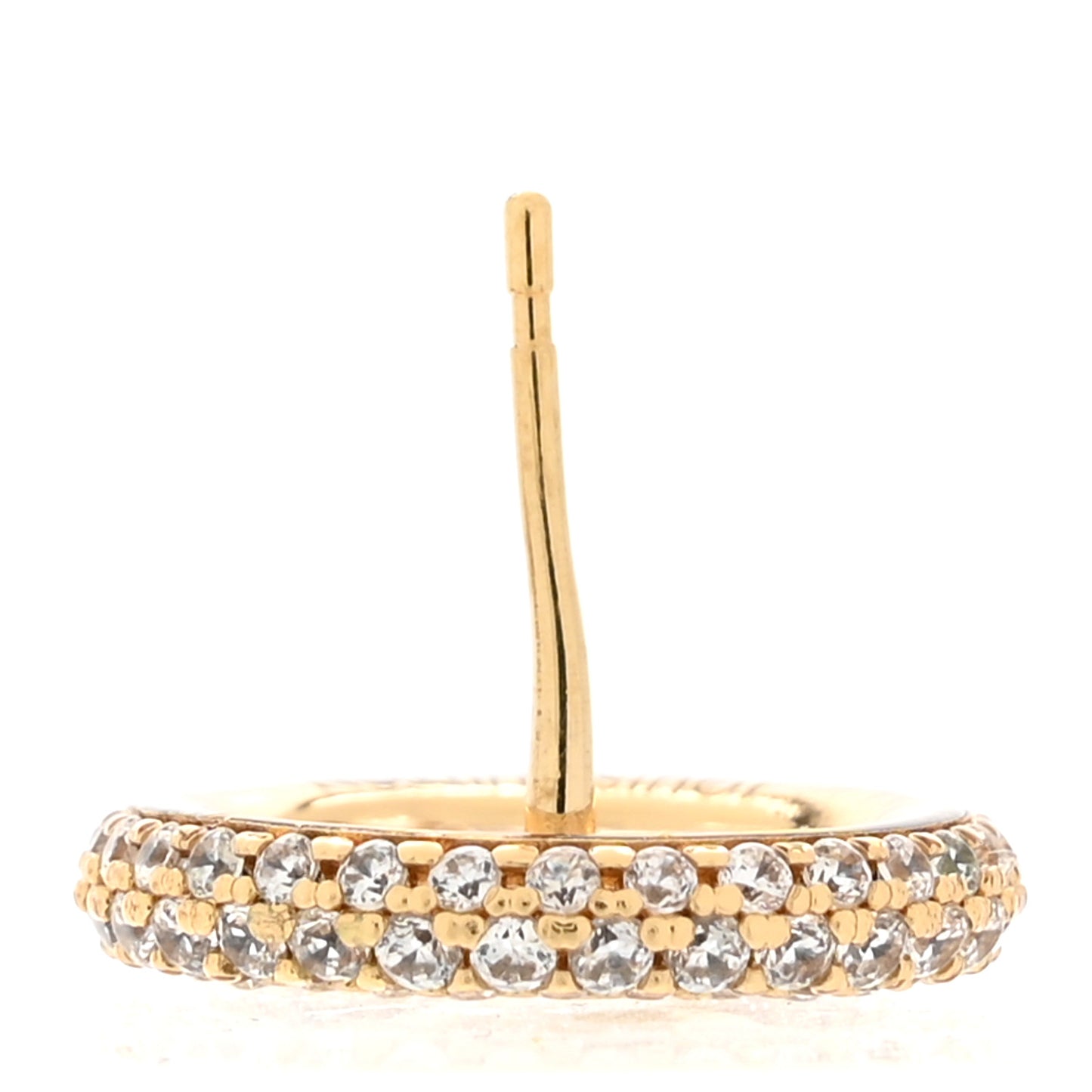 Metal Crystal Louise By Night Earrings Gold