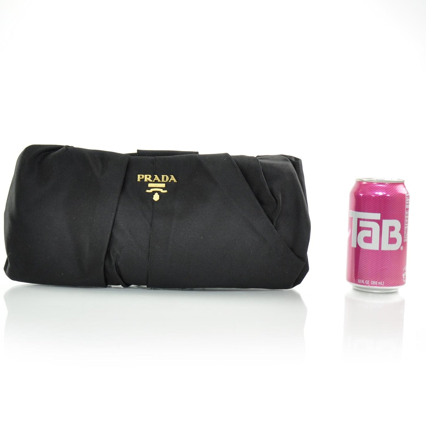 Satin Frame Evening Bag Black