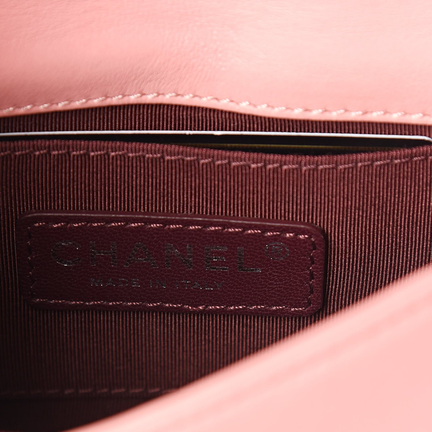 Chanel Lambskin Plexiglass Boy Brick Flap Pink 6 of 14