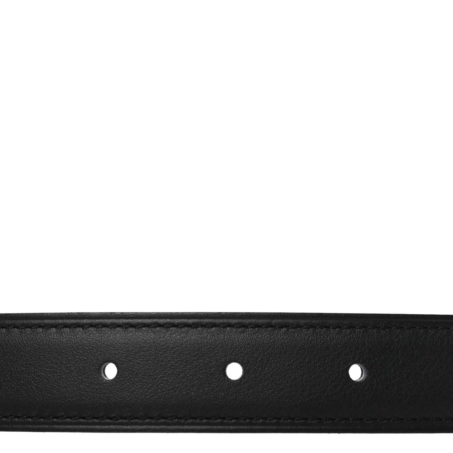 Hermes Swift Epsom 24mm H Belt 75 Black Etoupe 4 of 4