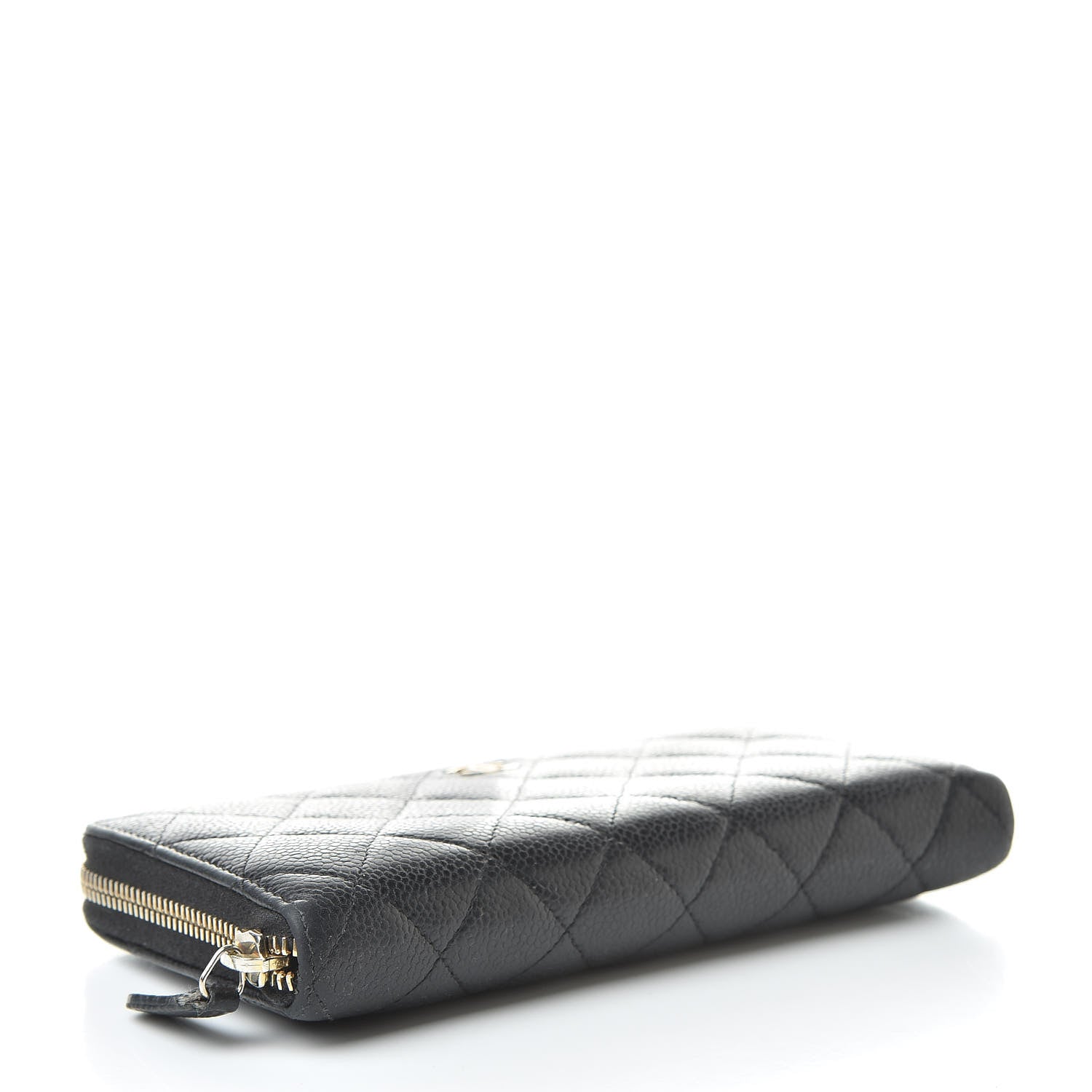 Chanel Caviar Quilted Large Gusset Zip Around Wallet Black 4 of 16