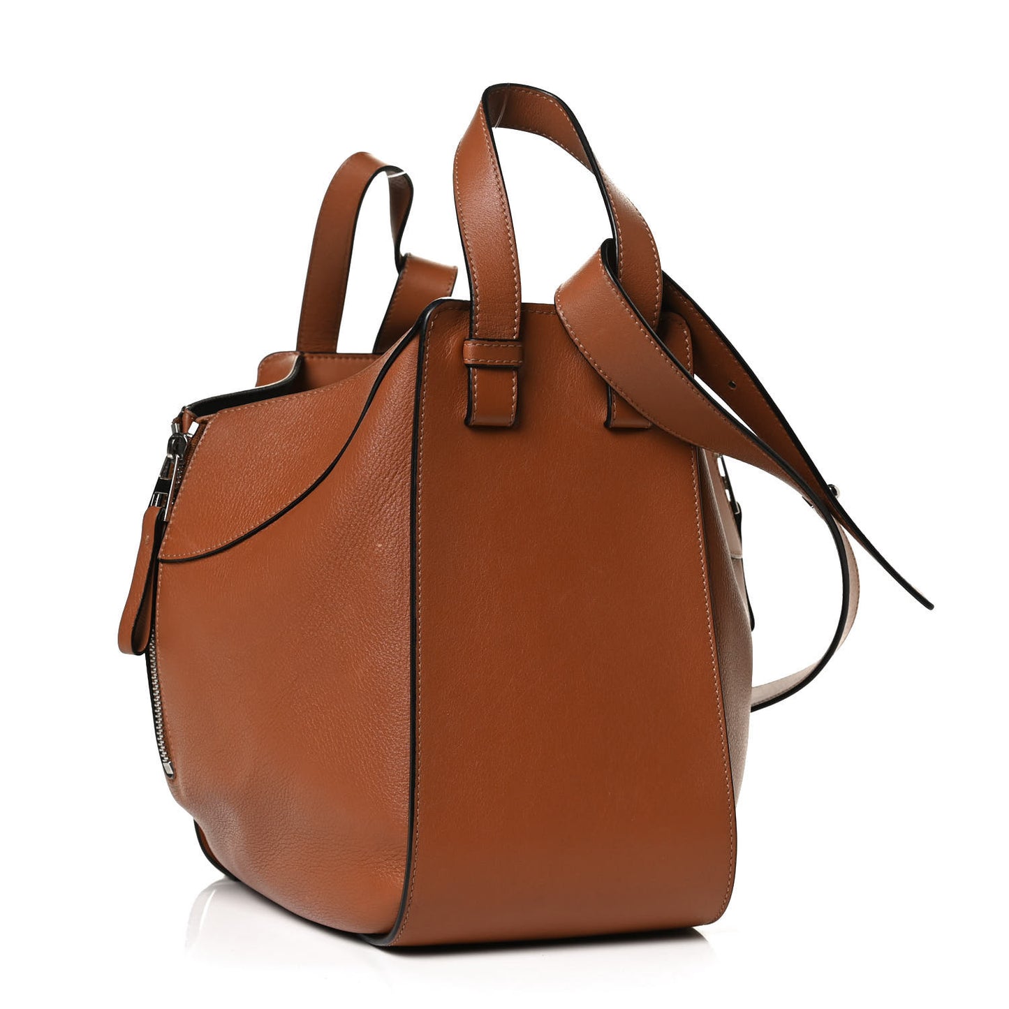 Calfskin Small Hammock Shoulder Bag Tan