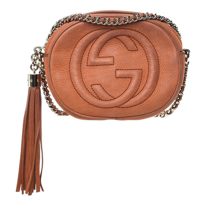 Gucci Vitello Range Mini Soho Chain Bag Old Whisky 1 of 23