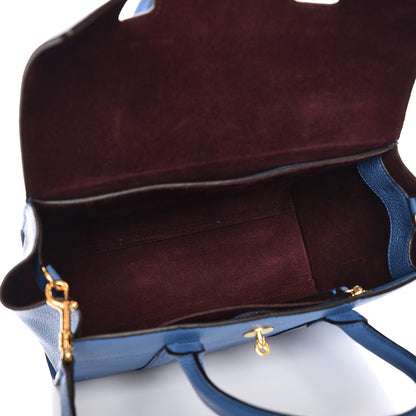 Mulberry Classic Grain Calfskin Small Bayswater Porcelain Blue 6 of 10
