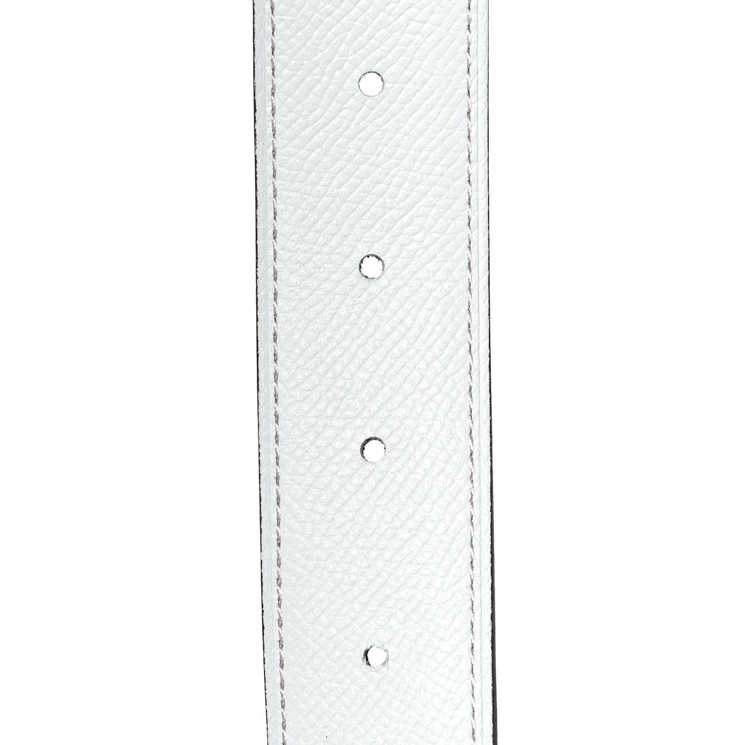 Hermes Epsom 32mm H Belt 90 Etoupe White 4 of 5