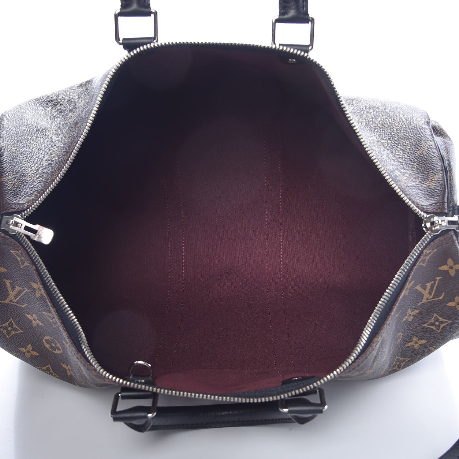 Louis Vuitton Monogram Macassar Keepall Bandouliere 45 8 of 9