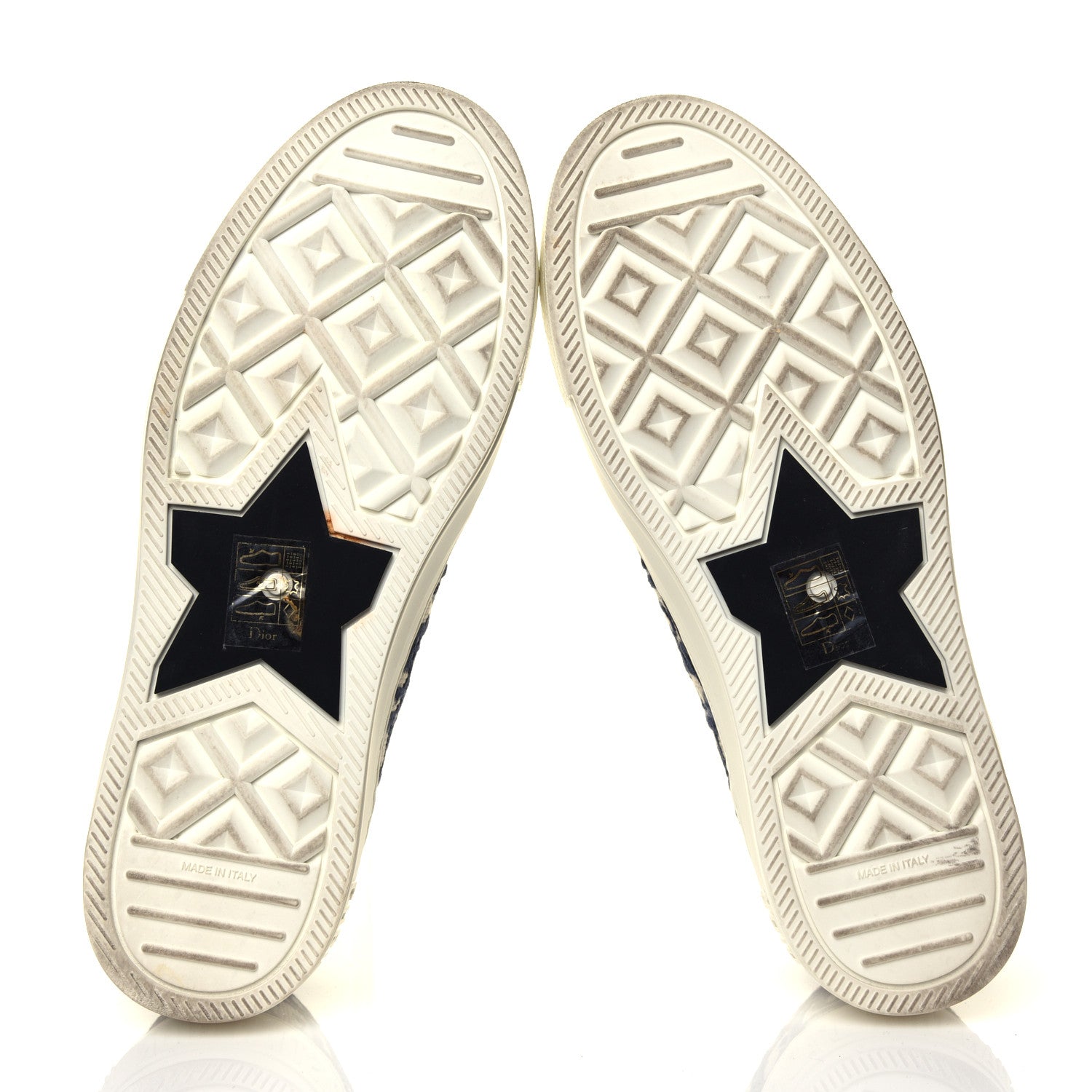 Christian Dior Canvas Oblique Walk'N'Dior Low Top Sneakers 38 Deep Blue 6 of 7