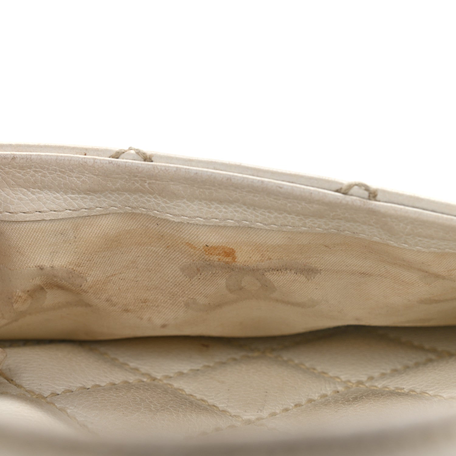 Chanel Calfskin Wild Stitch Top Handle Bag White 19 of 27