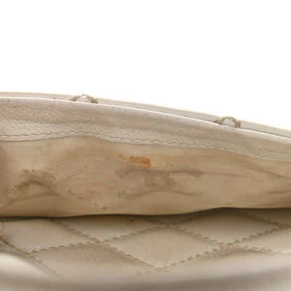Chanel Calfskin Wild Stitch Top Handle Bag White 19 of 27
