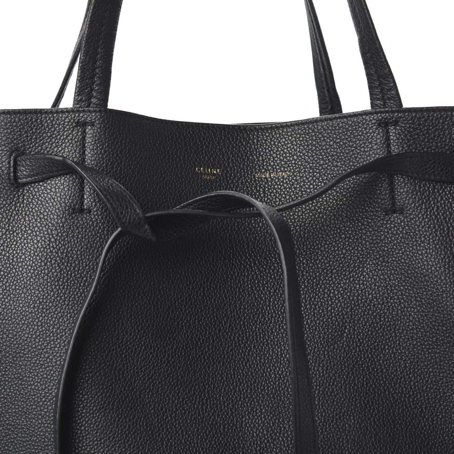 Soft Grained Calfskin Medium Belt Cabas Phantom Black