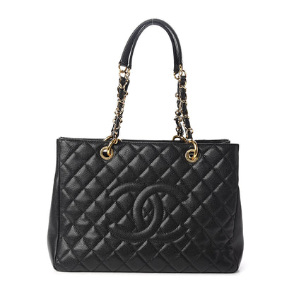 Chanel Caviar Quilted Grand Shopping Tote GST Black 1 of 9