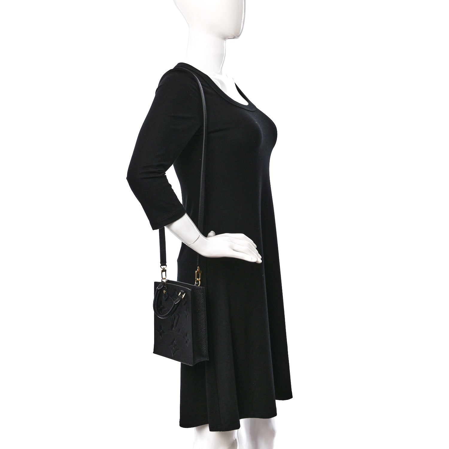 Louis Vuitton Empreinte Monogram Giant Petit Sac Plat Black 2 of 10