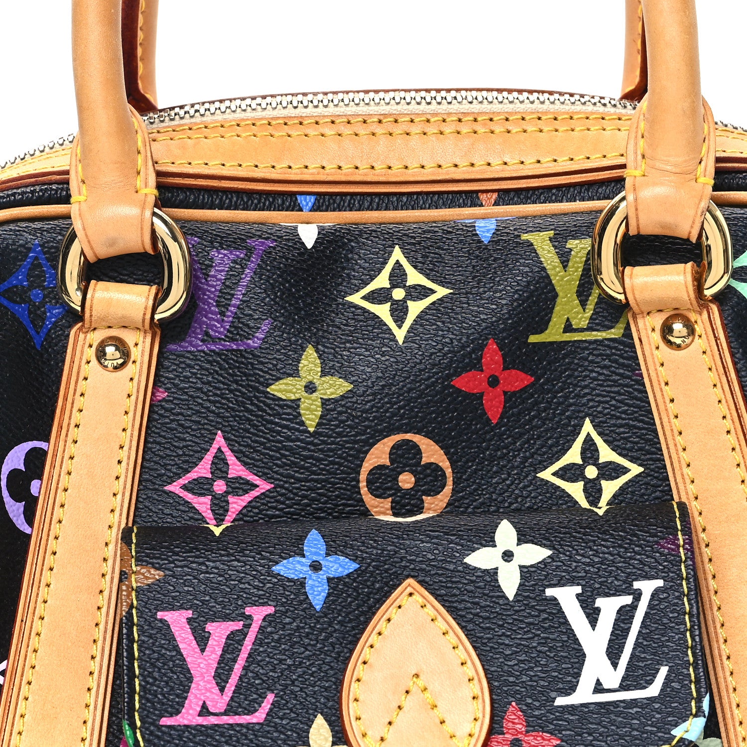 Louis Vuitton Monogram Multicolor Priscilla Black 7 of 9
