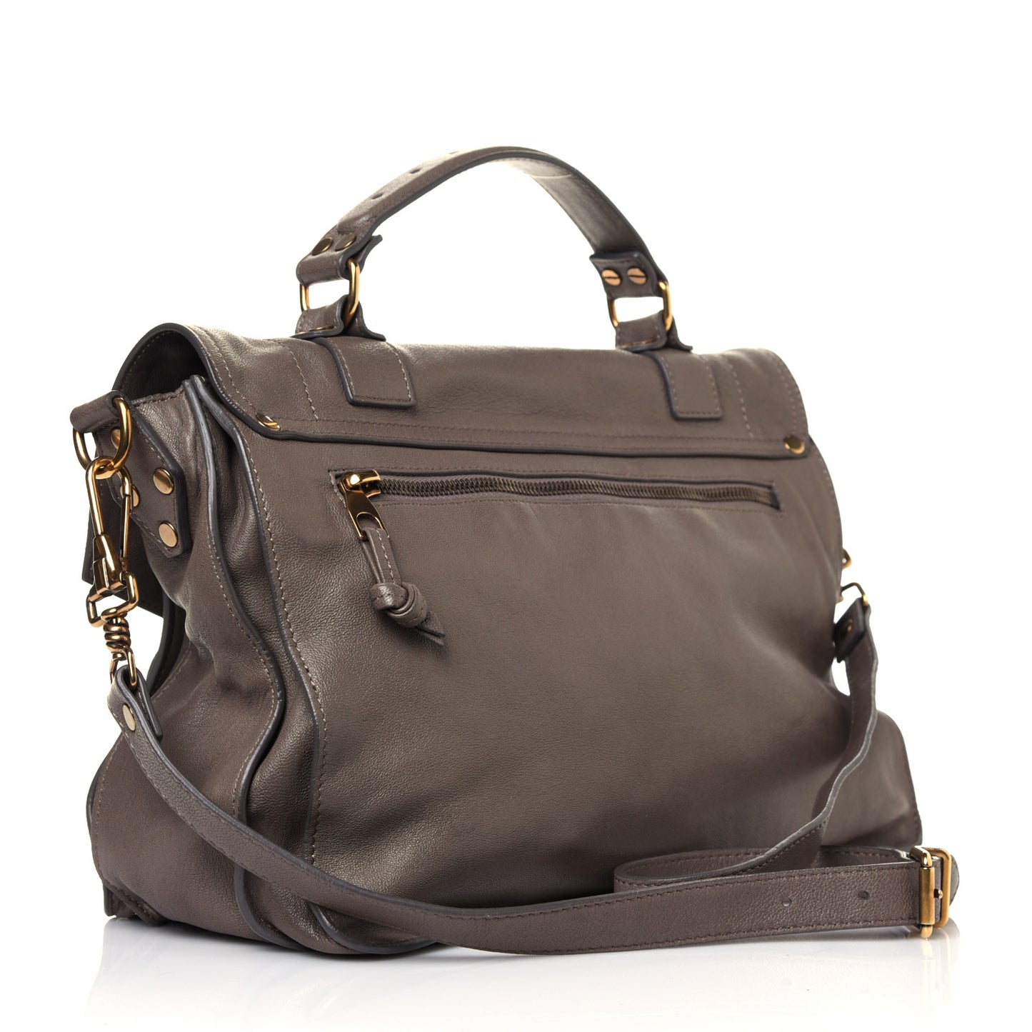 Lambskin Medium PS1 Satchel Smoke