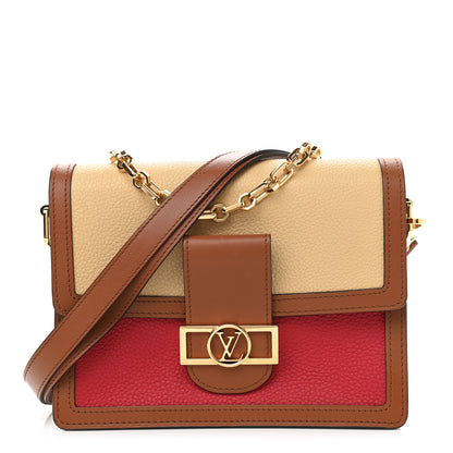 Louis Vuitton Taurillon Dauphine MM Panama Scarlet 1 of 11