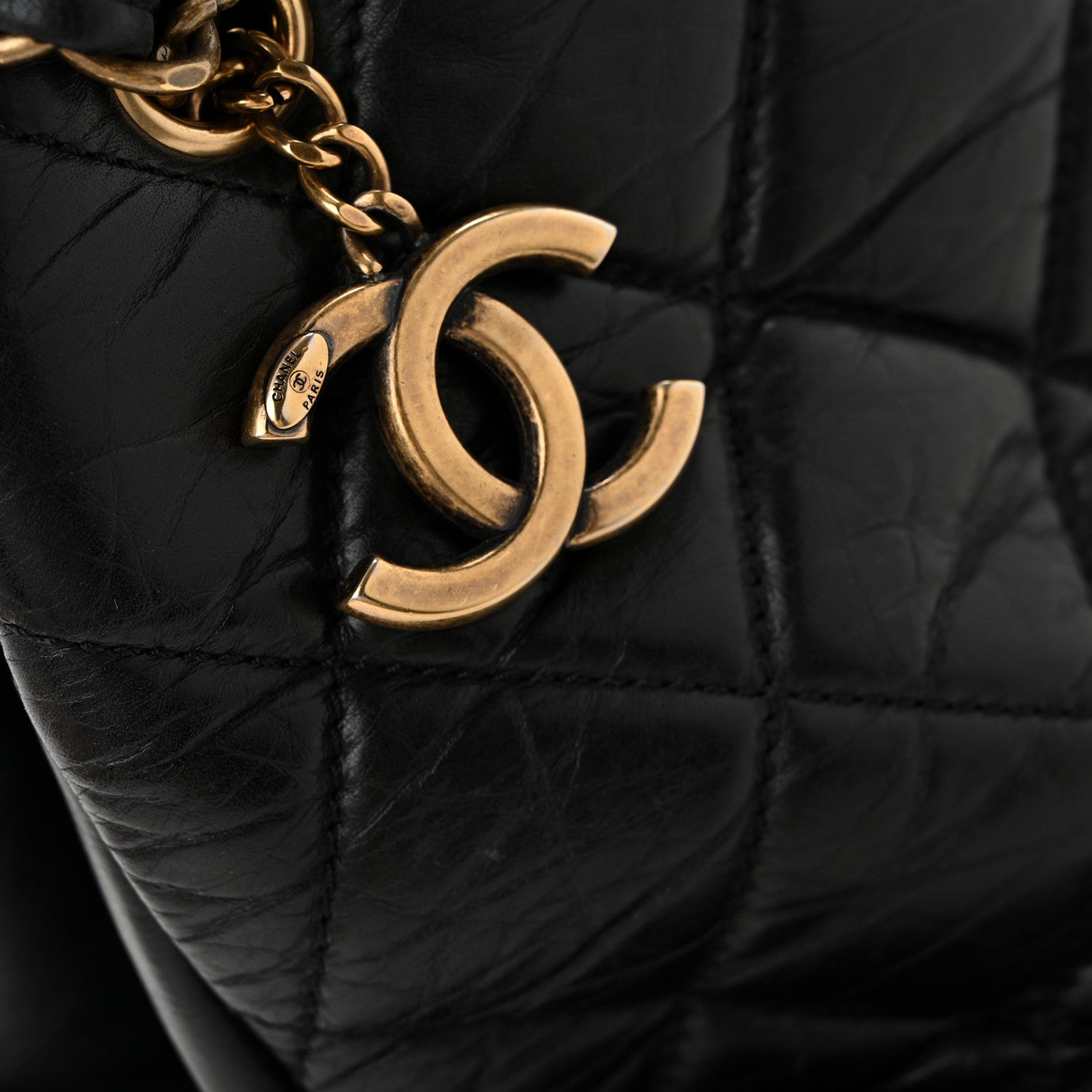 Chanel Aged Calfskin Large Just Mademoiselle Bowling Bag Black 22 of 27