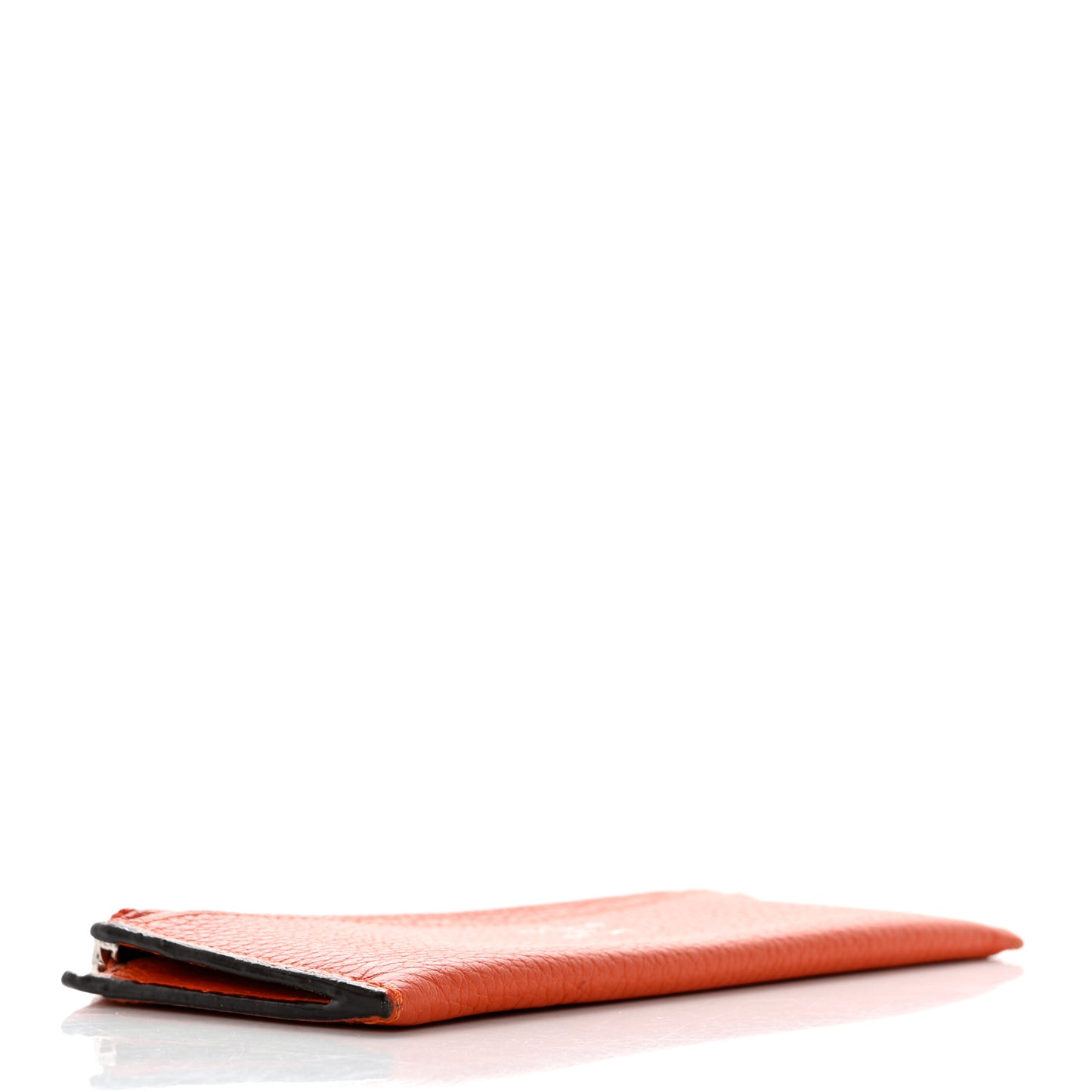 Taurillon Vivienne LV Long Wallet Clementine