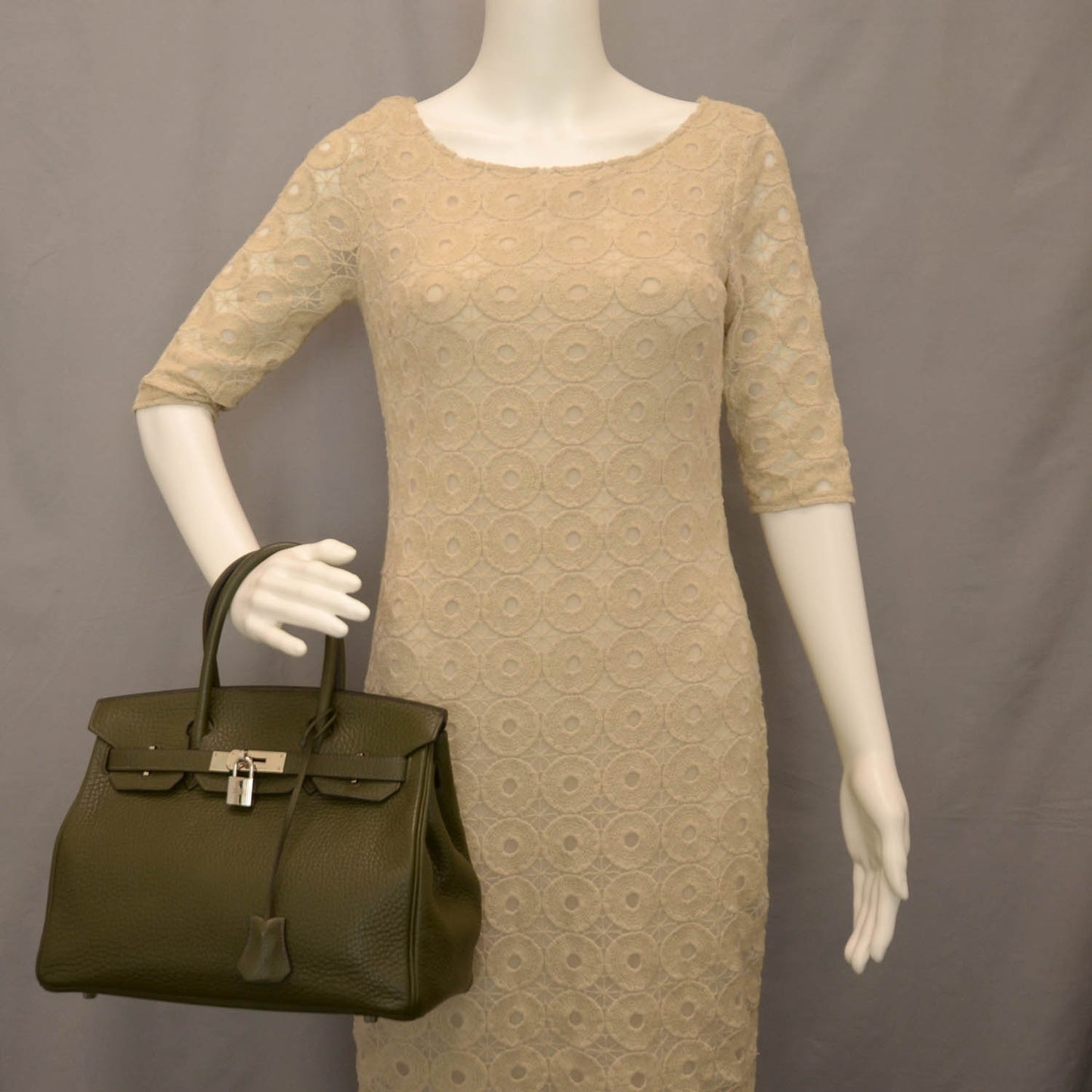 Fjord Birkin 30 Vert Olive