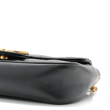 Gucci Calfskin Matelasse Super Mini GG Marmont Shoulder Bag Black 10 of 10
