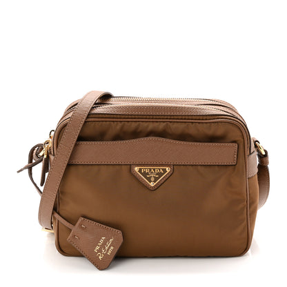 Prada Tessuto Nylon Saffiano Re-Edition 1978 Messenger Bag Sughero 1 of 10