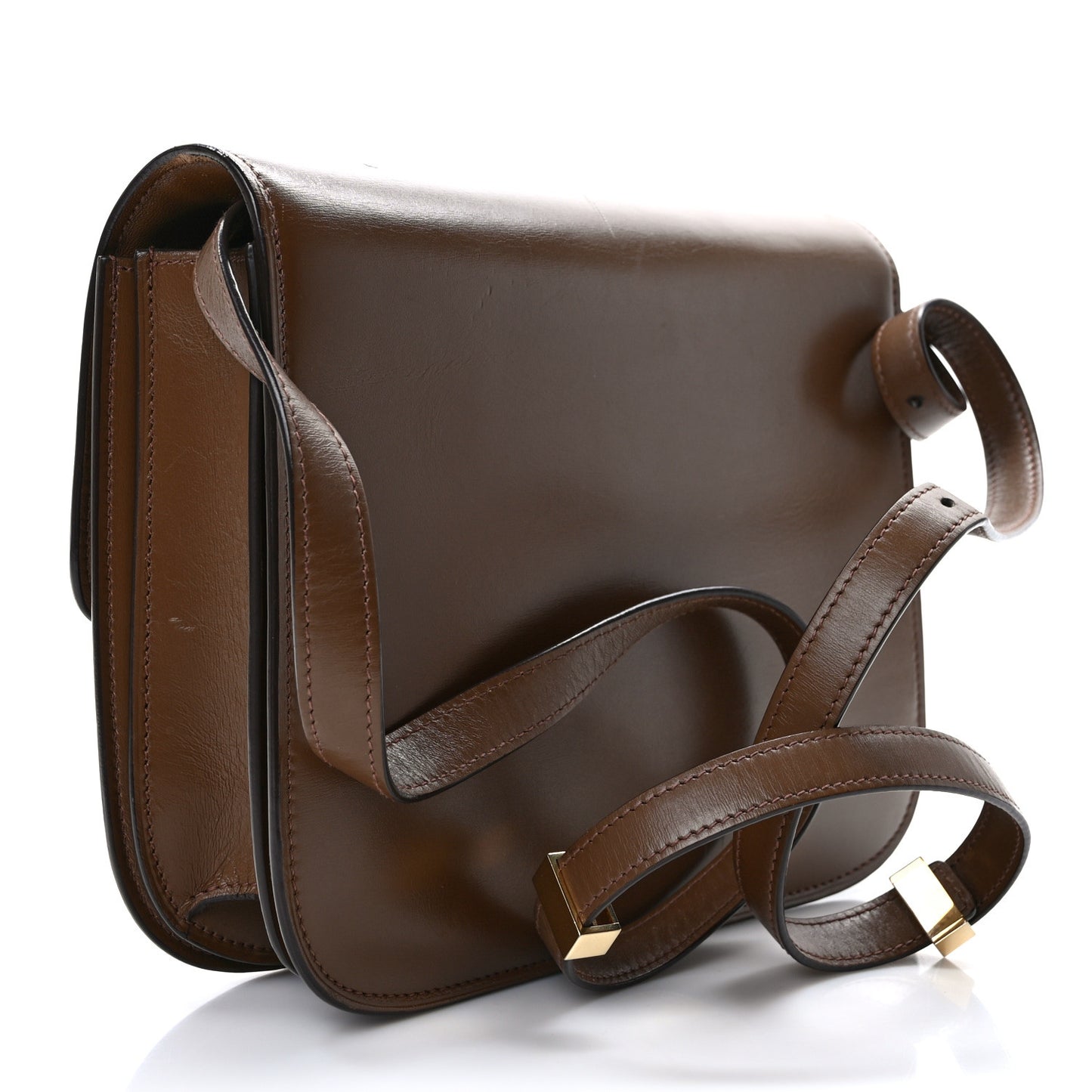 Box Calfskin Medium Classic Box Flap Bag Camel