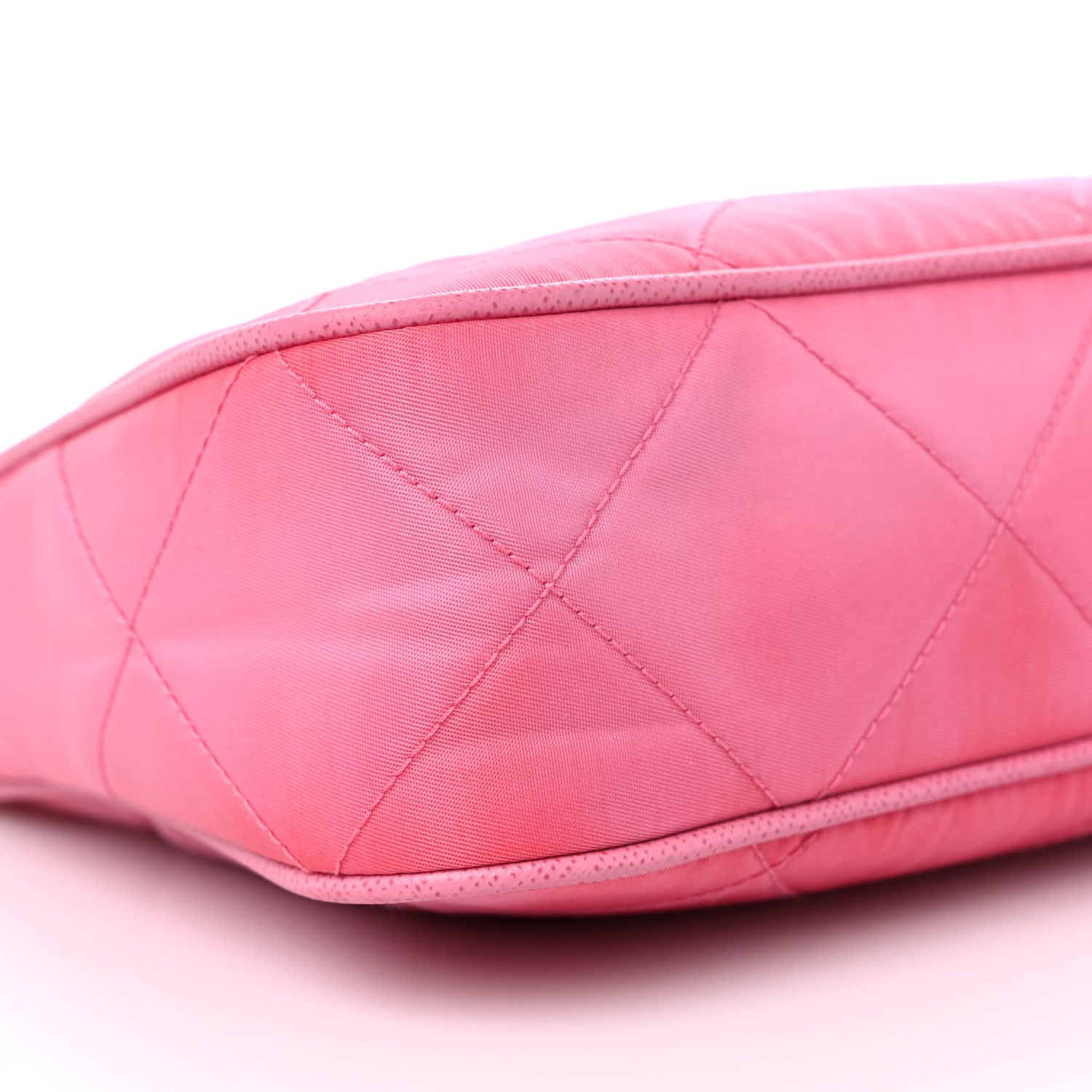 Prada Re-Nylon Saffiano Stitched Mini Re-Edition 1995 Chaine Shoulder Bag Begonia 8 of 11